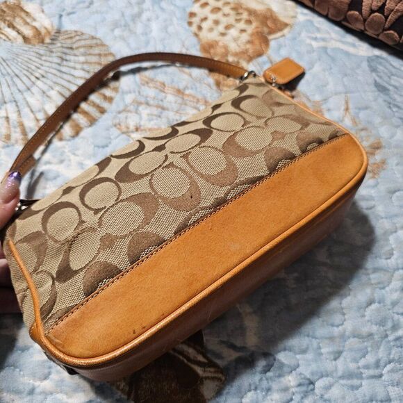 2004 Vintage y2k Coach Demi Shoulder Bag in Signature Monogram Purse - Picture 3 of 7